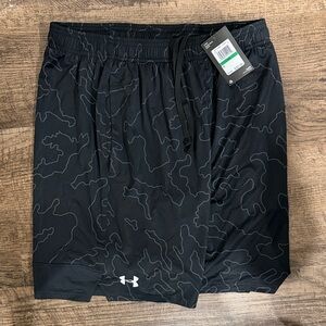 Under Armour Men's Black Camo Athletic Shorts